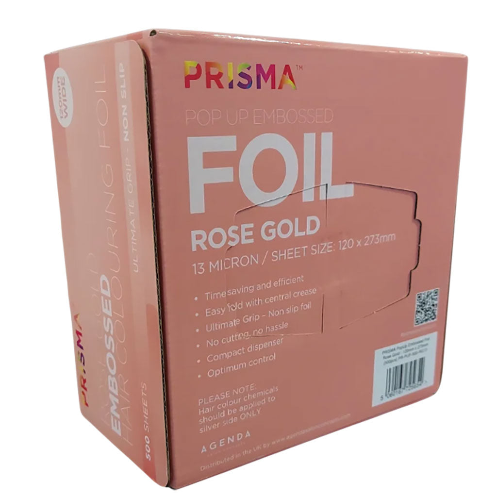 Agenda Prisma Pop Up Embossed Rose Gold Foil Sheet