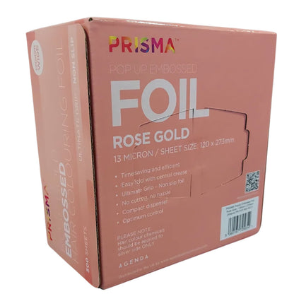 Agenda Prisma Pop Up Embossed Rose Gold Foil Sheet