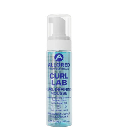 Allored Beauty Curl Lab Argan Oil Curl Defining Mousse for shaping and enhancing curly hair, with a lightweight, natural finish.