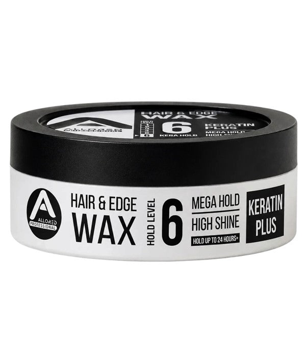 Allored Beauty Hair and Edge Wax with Keratin Plus, Mega Hold for sleek hairstyles and edge control.