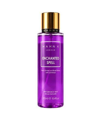 Allored Beauty MAHN K Enchanted Spell fragrance mist for body care, featuring elegant packaging and a floral, enchanting scent.