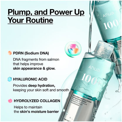 Anua PDRN 100 Hyaluronic Acid Booster Toner