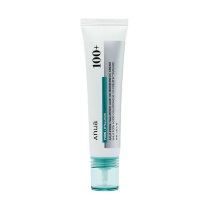 Anua PDRN Hyaluronic Acid 100 moisturizing cream jar for hydrated skin