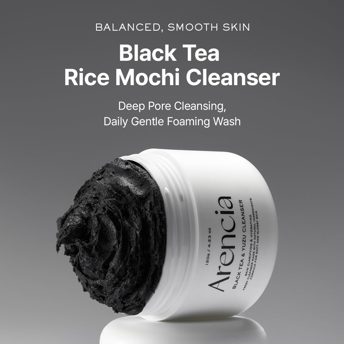Arencia Black Tea Rice Mochi Cleanser
