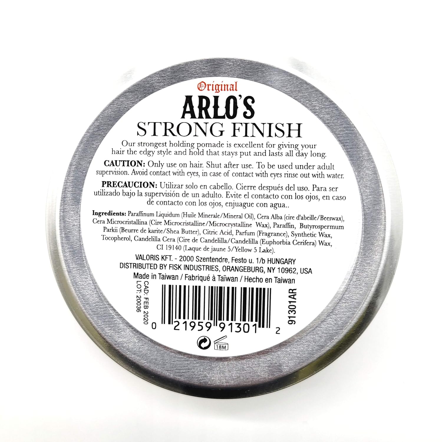 Arlos  Pomade For Strong Hold