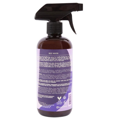 As I Am Rice Water Hair Spray bottle with white label and spray nozzle, designed to nourish and strengthen hair.