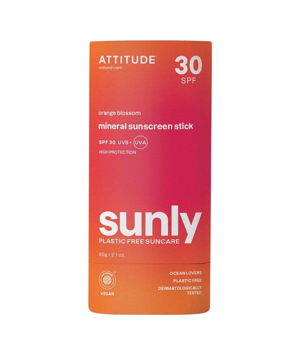 Attitude Sunly Orange Blossom Mineral Sunscreen Stick SPF30