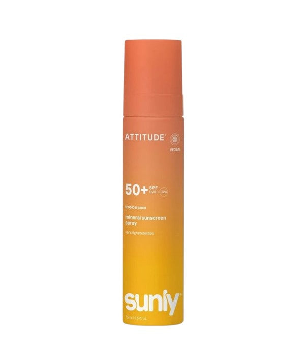 Attitude Sunly Tropical Coco Mineral Sunscreen Spray SPF50