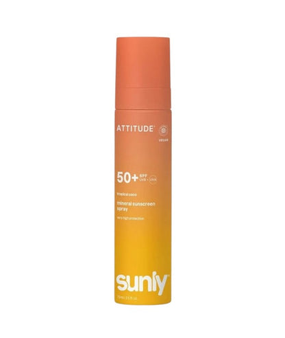 Attitude Sunly Tropical Coco Mineral Sunscreen Spray SPF50
