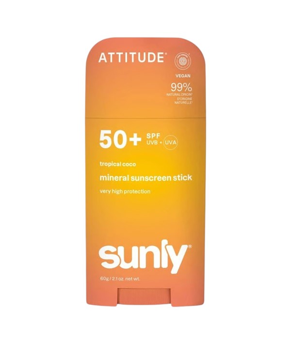 Attitude Sunly Tropical Coco Mineral Sunscreen Stick SPF50