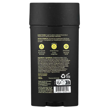 Attitude Super Leaves Men Amber And Citrus Deodorant Stick
