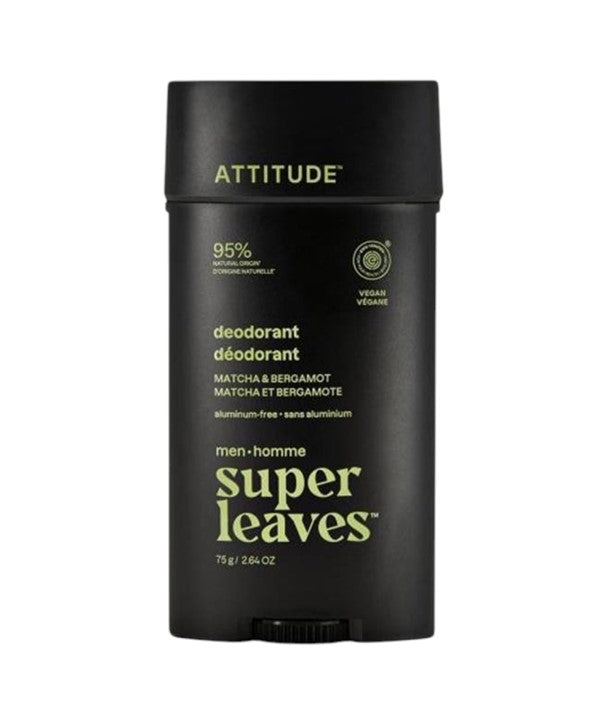 Attitude Super Leaves Men Matcha And Bergamot Deodorant Stick