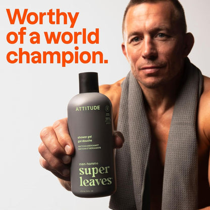 Attitude Super Leaves Men Matcha And Bergamot Shower Gel