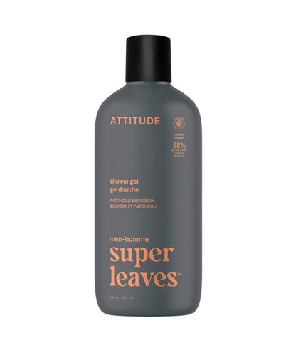 Attitude Super Leaves Men Patchouli And Bourbon Shower Gel