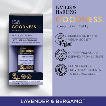 Baylis And Harding Goodness Lavender And Bergamot Natural Pillow Mist
