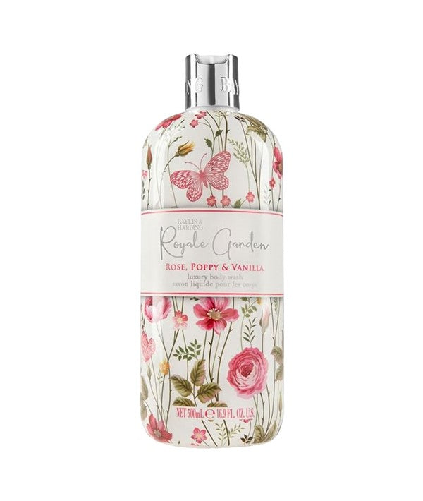 Baylis And Harding Royale Garden Rose Poppy And Vanilla Luxury Body Wash
