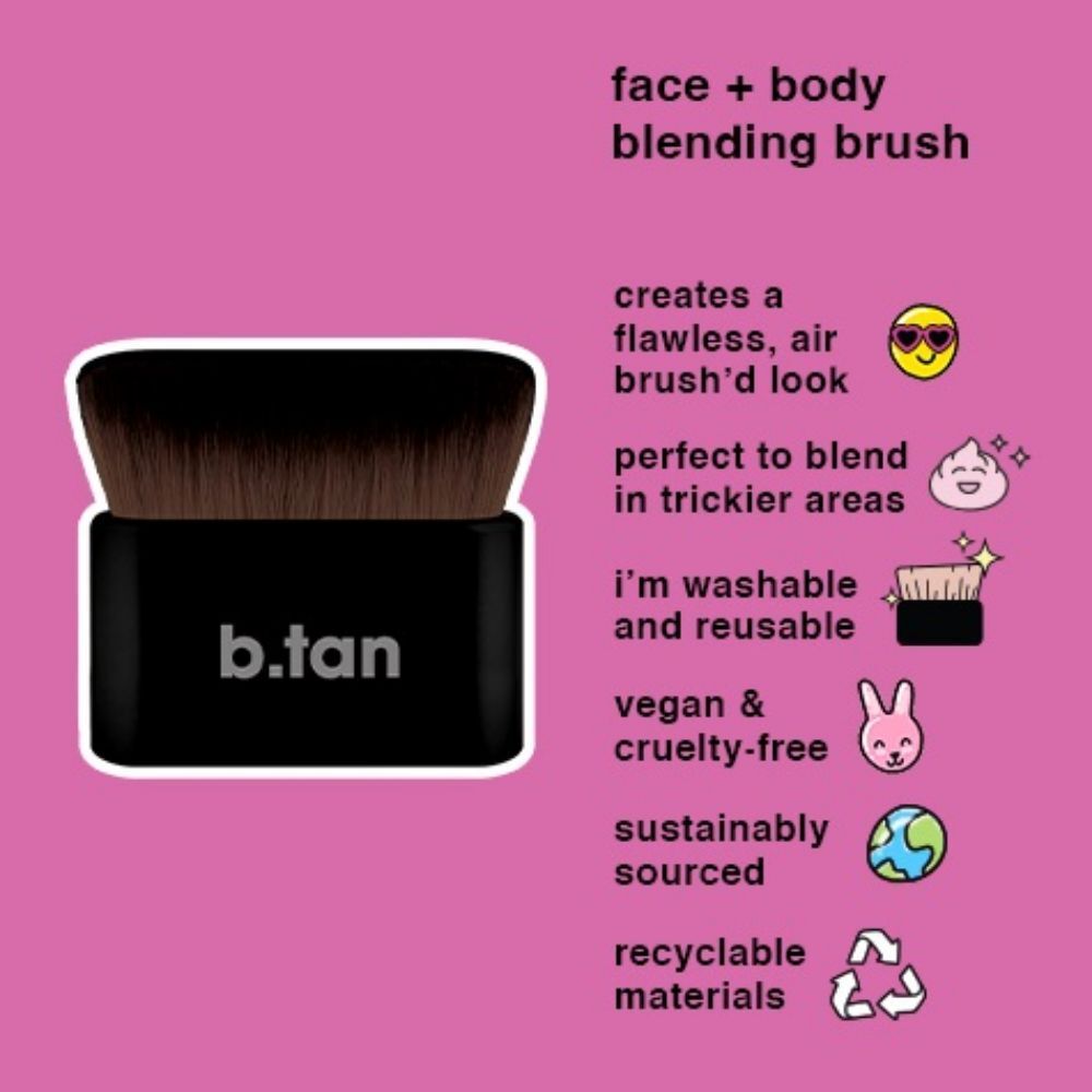 B Tan Air Brush D Face And Body Blending Brush