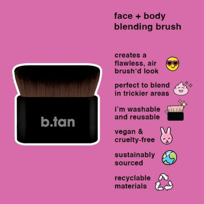 B Tan Air Brush D Face And Body Blending Brush