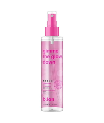B Tan Gimme The Glow Down Rosewater Facial Tan Mist