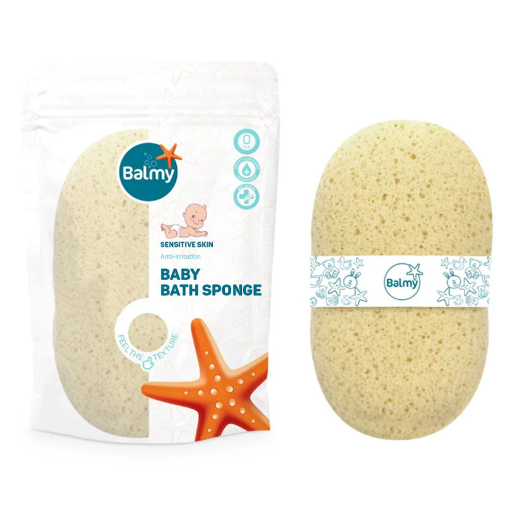 Balmy Naturel Baby Bath Anti Irritation Sensitive Skin Sponge