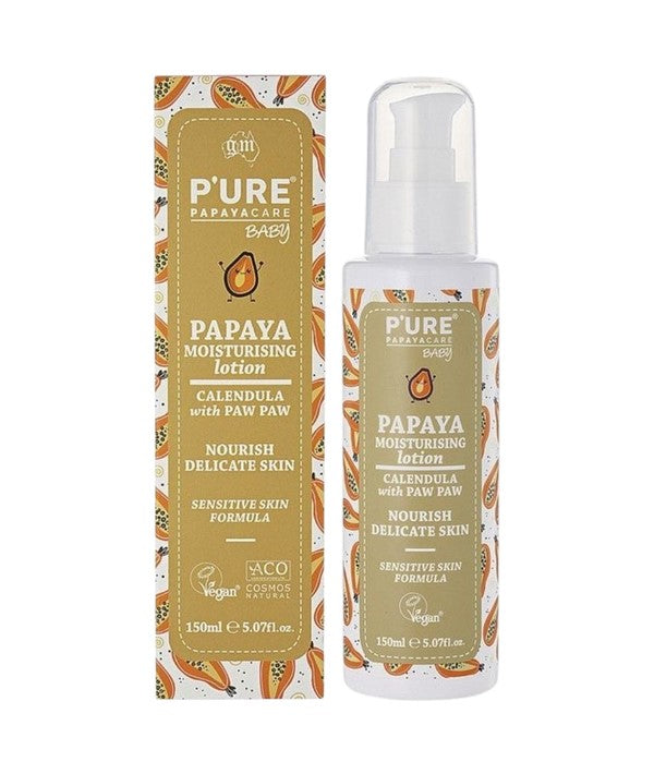 Pure Papayacare Baby Papaya Calendula With Paw Paw Moisturising Lotion