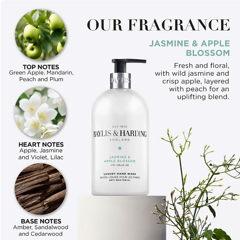 Baylis And Harding Jasmine And Apple Blossom Luxury Hand Wash