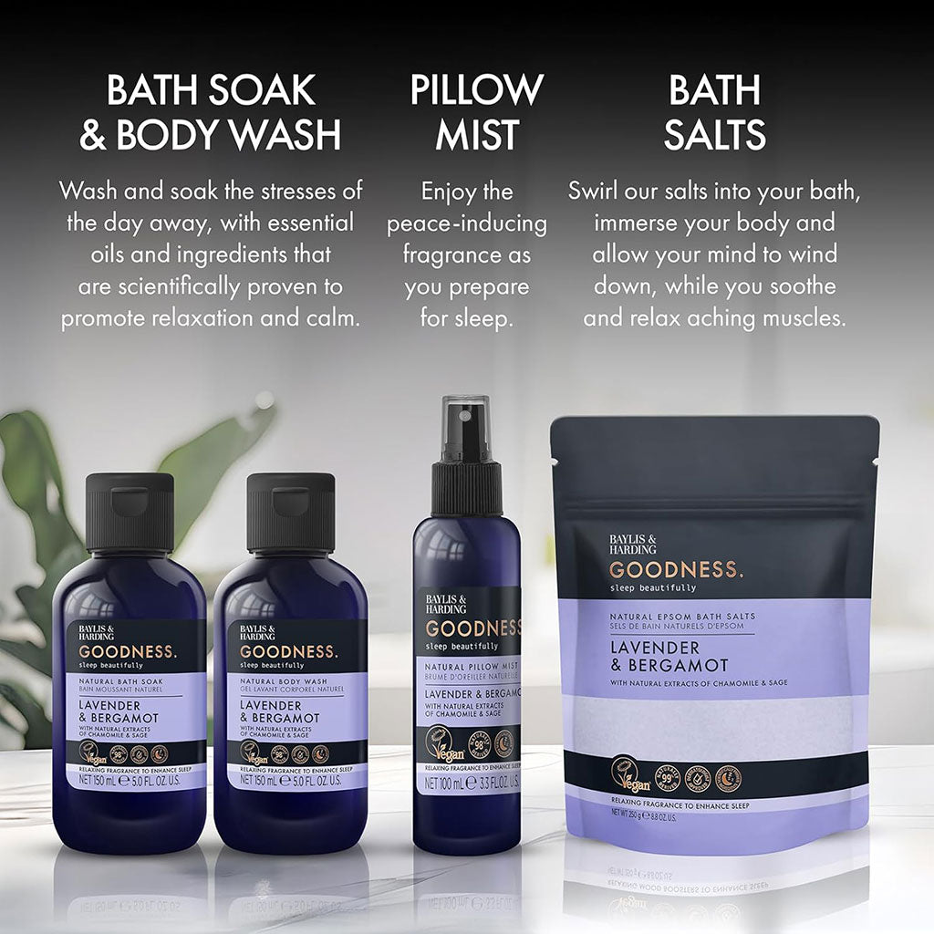 Baylis And Harding Goodness Lavender And Bergamot Goodnight Natural Sleep Gift Set
