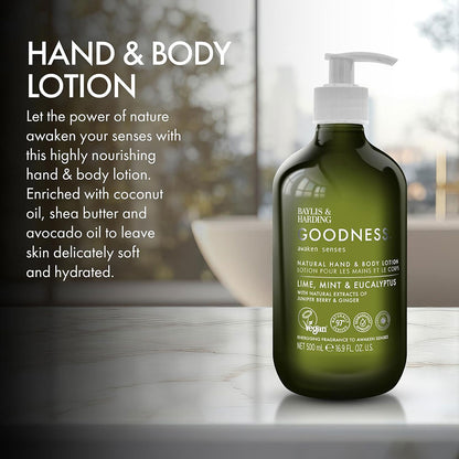 Baylis And Harding Goodness Lime Mint And Eucalyptus Natural Hand Body Lotion
