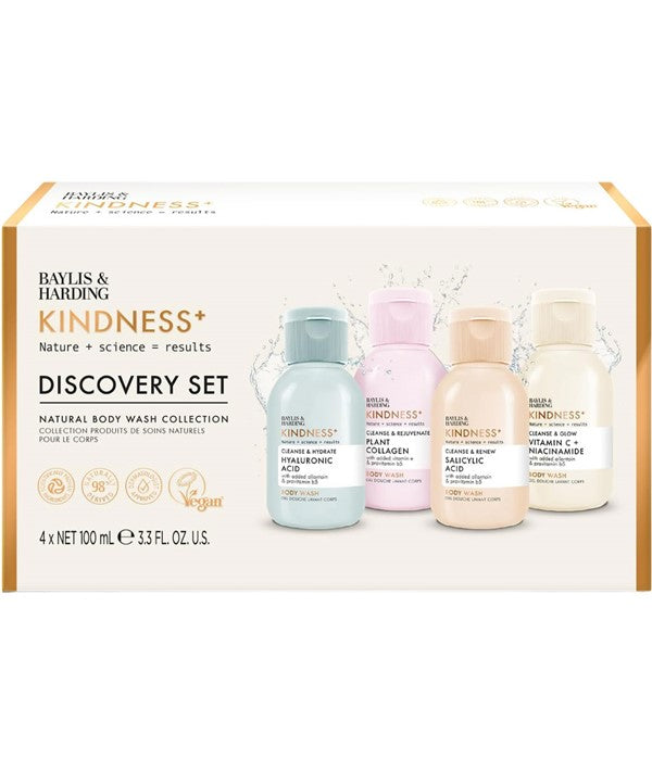 Baylis And Harding Kindness Natural Body Wash Collection Discovery Set