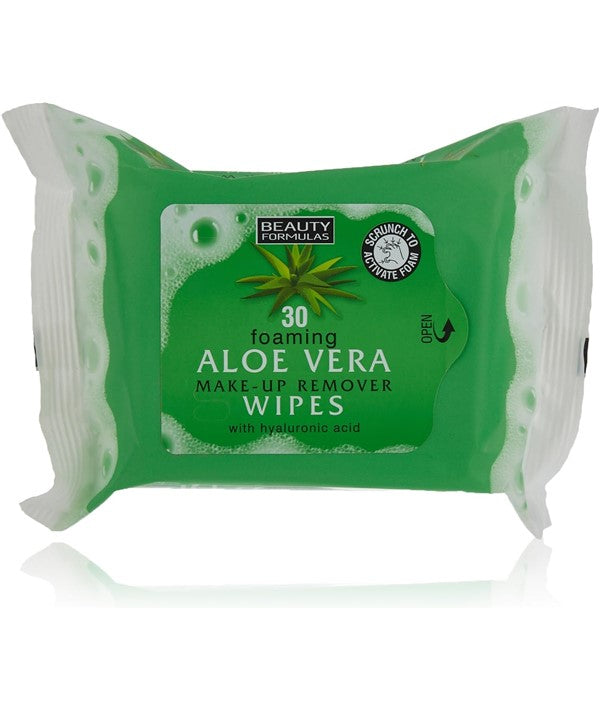 Beauty Formulas Aloe Vera Make Up Remover Wipes with Hyaluronic Acid