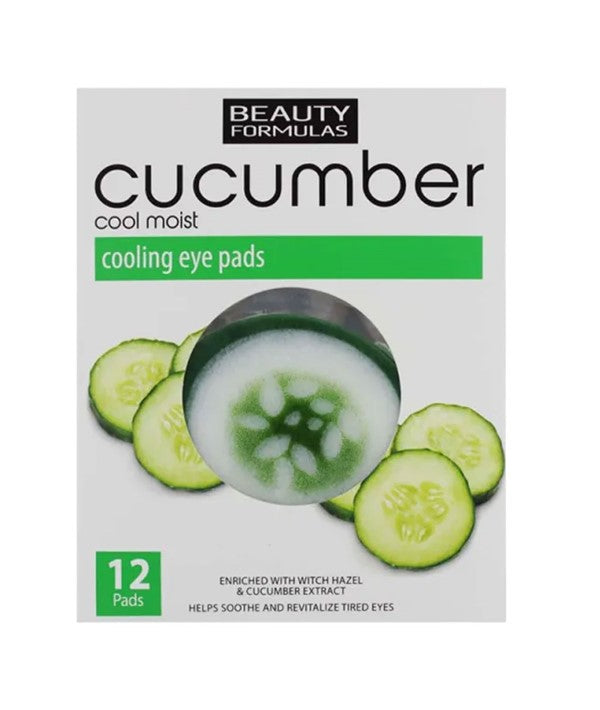 Beauty Formulas Cucumber Cool Moist Cooling Eye Pads