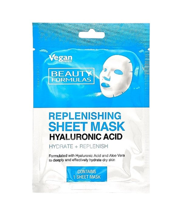 Beauty Formulas Replenishing Hyaluronic Acid Sheet Mask