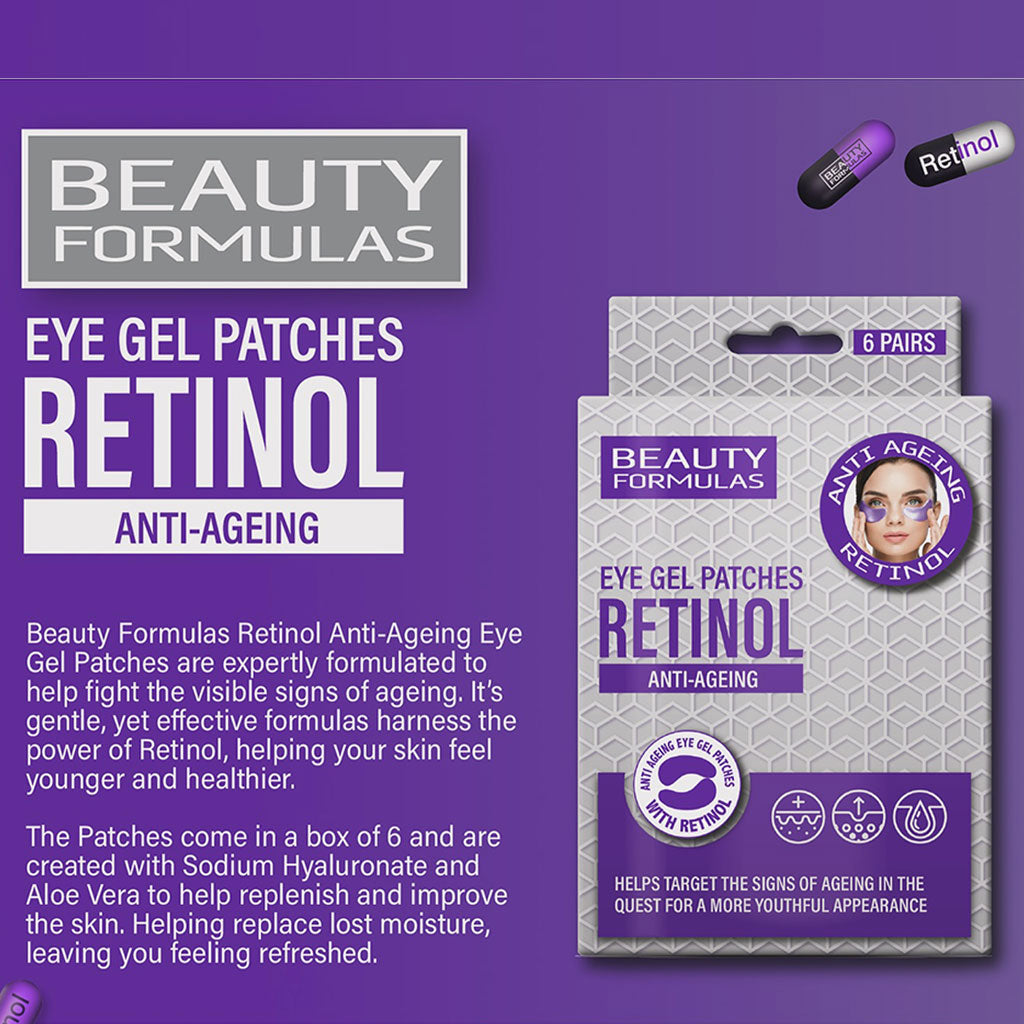 Beauty Formulas  Retinol Anti Ageing Eye Gel Patches