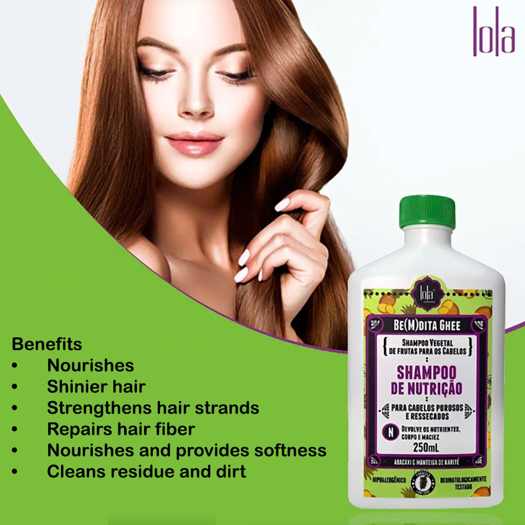 Lola Cosmetics Bemdita Ghee Abacaxi Manteiga De Karite Nourishing Vegan Shampoo