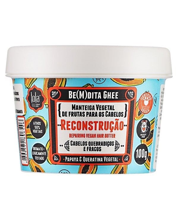 Lola Cosmetics Bemdita Ghee Papaya And Queratina Vegetal Repairing Vegan Hair Butter