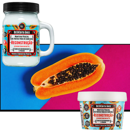 Lola Cosmetics Bemdita Ghee Papaya And Queratina Vegetal Repairing Vegan Hair Butter