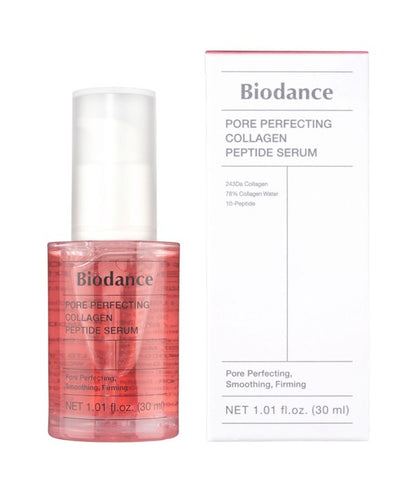 Biodance Pore Perfecting Collagen Peptide Serum bottle for K-beauty skincare routines
