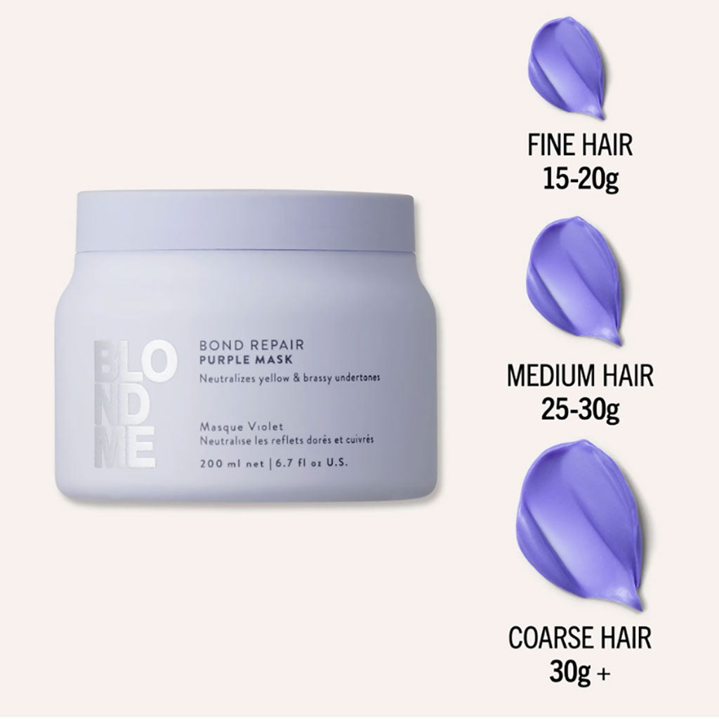 Schwarzkopf Blondme Bond Repair Purple Mask