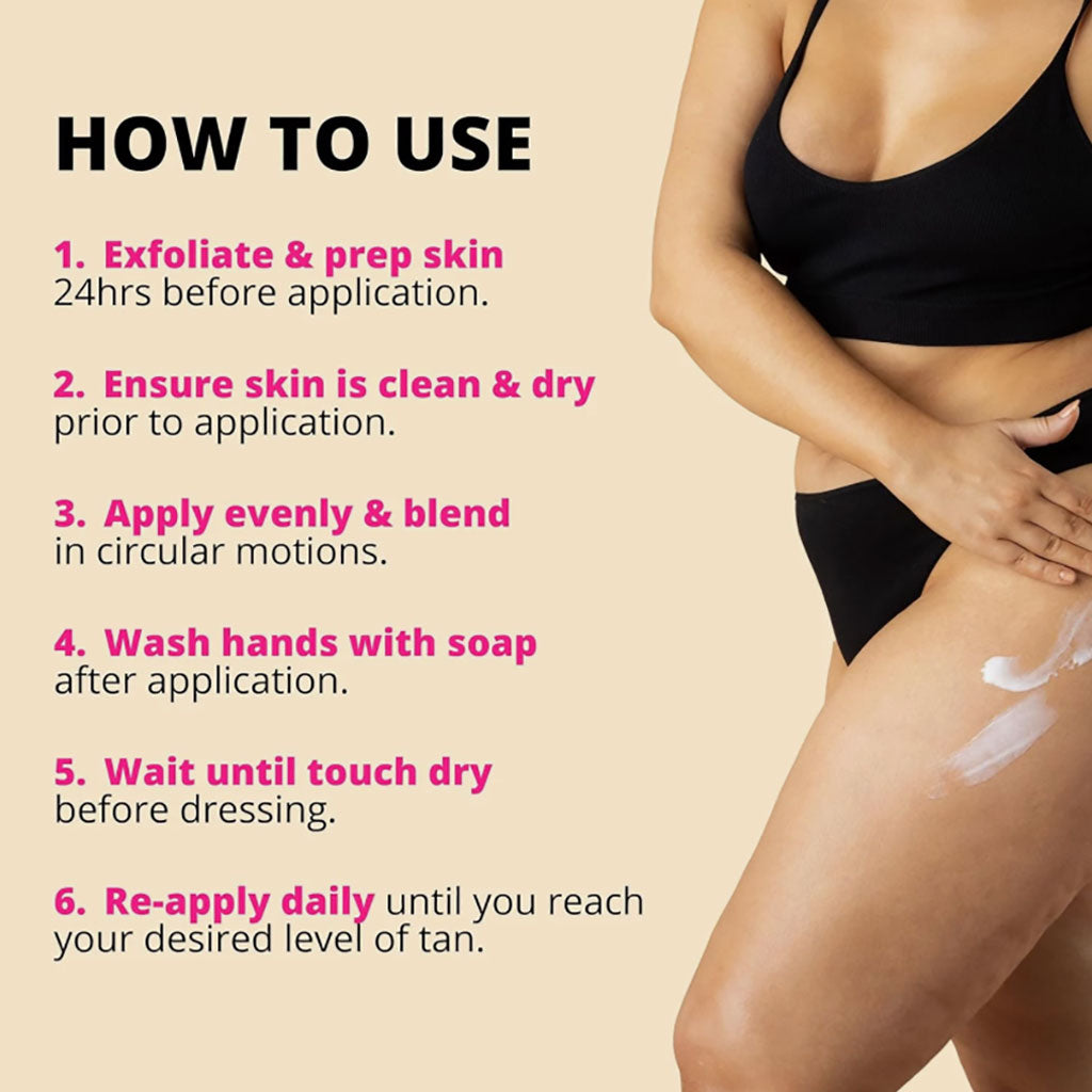 Skinny Tan  Body Glow Gradual Everyday Self Tan Lotion Medium