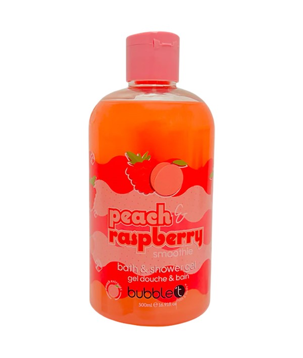 Bubble T Cosmetics Frozen Peach Raspberry Smoothie Bath And Shower Gel