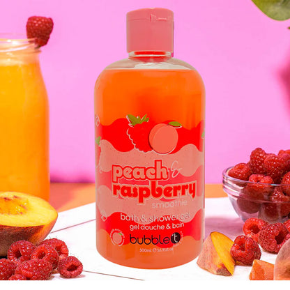 Bubble T Cosmetics Frozen Peach Raspberry Smoothie Bath And Shower Gel
