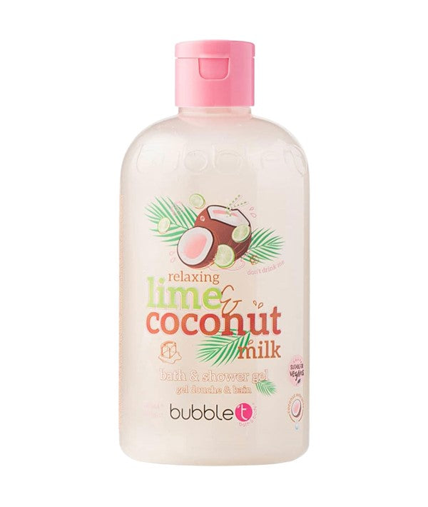 Bubble T Cosmetics Relaxing Lime And Coconut Milk Bath And Shower Gel