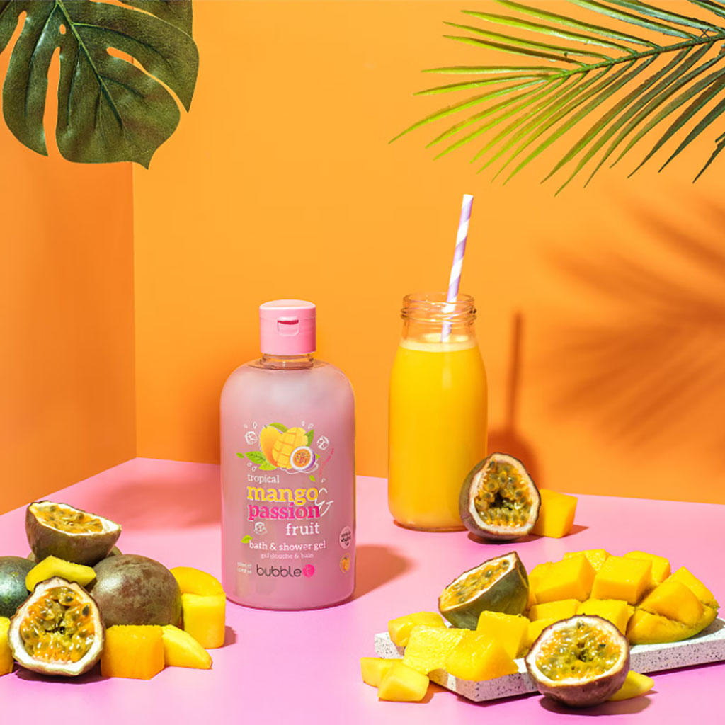 Bubble T Cosmetics Tropical Mango Passion Fruit Bath And Shower Gel