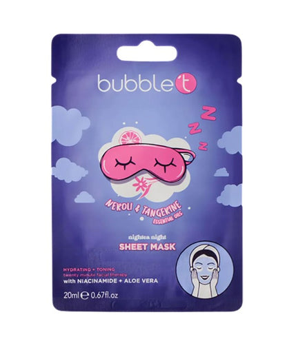 Bubble T Cosmetics Neroli And Tangerine Nightea Night Sheet Mask