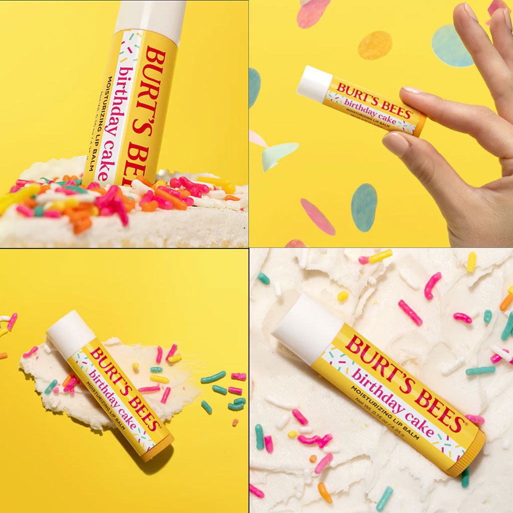 Burts Bees Birthday Cake Moisturizing Lip Balm