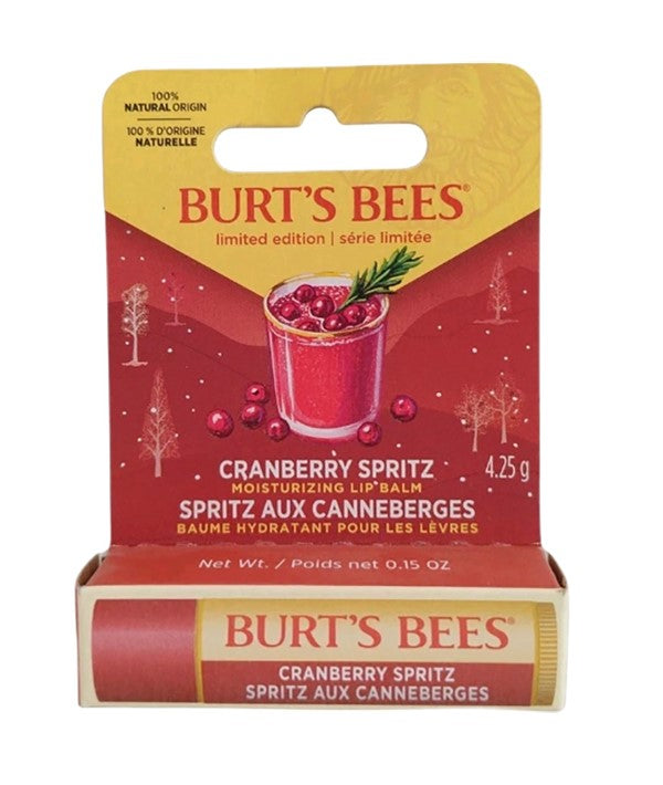 Burts Bees Cranberry Spritz Moisturizing Lip Balm