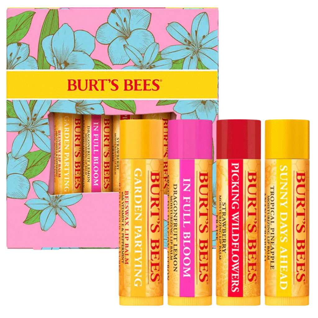 Burts Bees In Full Bloom Lip Balm Set