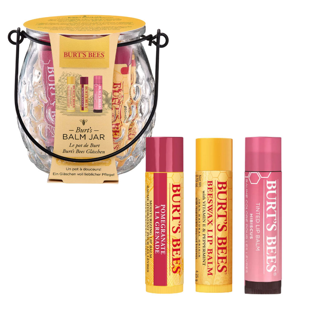 Burts Bees Lip Balm Jar Gift Set