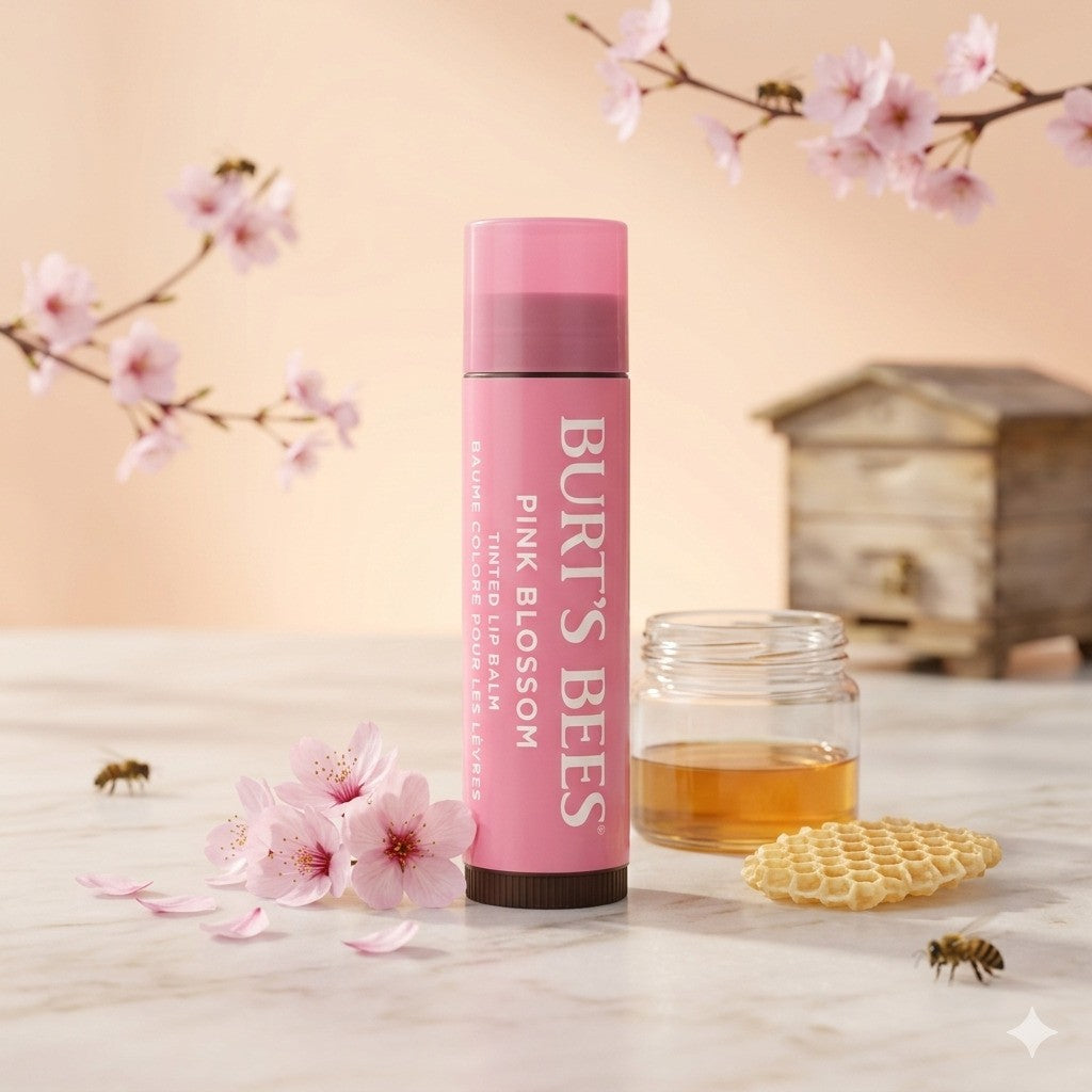 Burts Bees  Tinted Lip Balm Pink Blossom