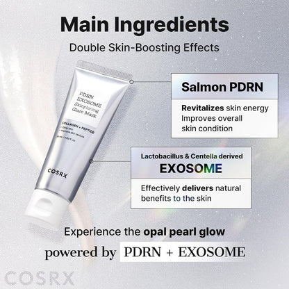 COSRX PDRN Exosome Skinplaning Glaze Mask K Beauty skincare mask package
